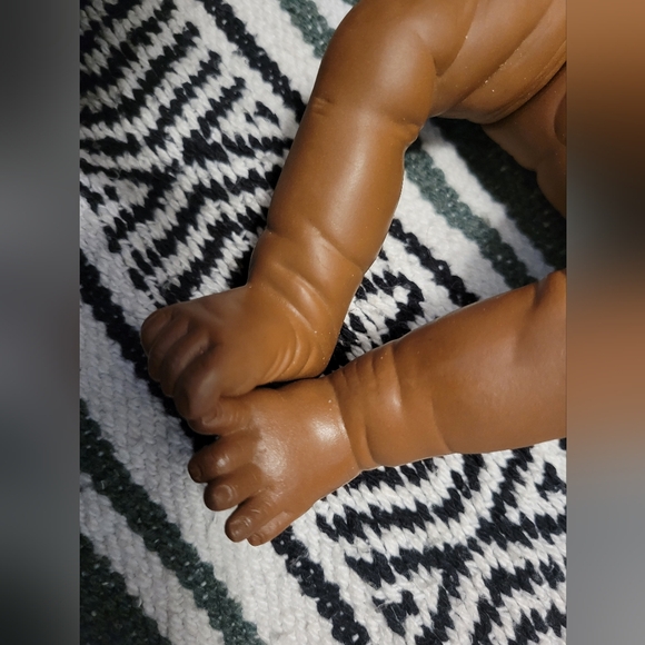 Doll Newborn Baby Girl Anatomically Correct  African American Hospital Blue Eyes - Picture 6 of 16